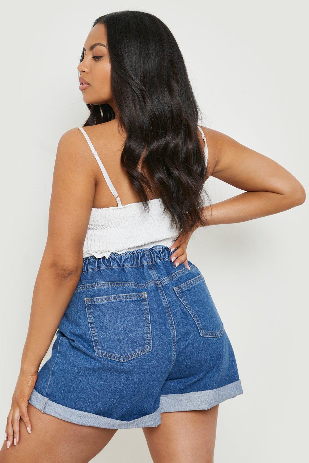 Boohoo store mom shorts